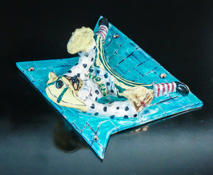 formelle appendiabiti design otello rosa per san polo ceramica arlecchino set 3