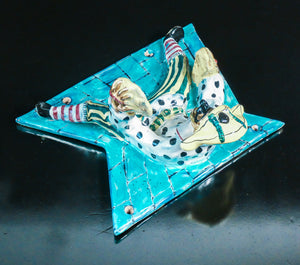 formelle appendiabiti design otello rosa per san polo ceramica arlecchino set 3