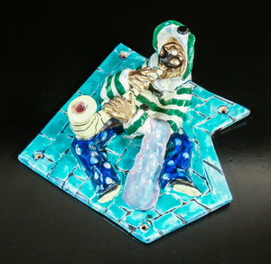 formelle appendiabiti design otello rosa per san polo ceramica arlecchino set 3