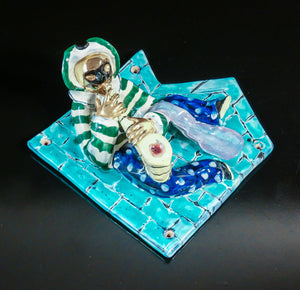 formelle appendiabiti design otello rosa per san polo ceramica arlecchino set 3