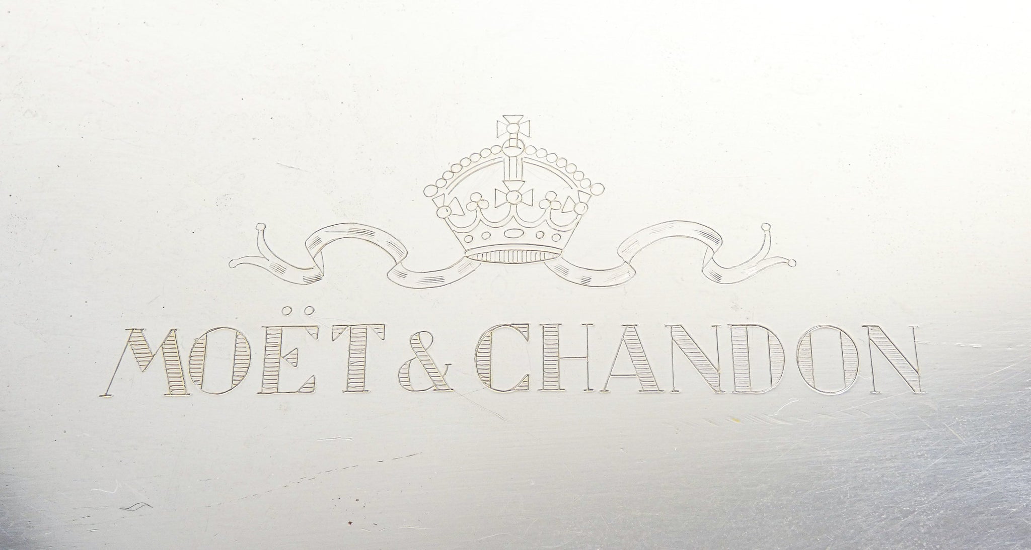 glacette moet chandon placcato argento silverplate secchiello ghiaccio champagne