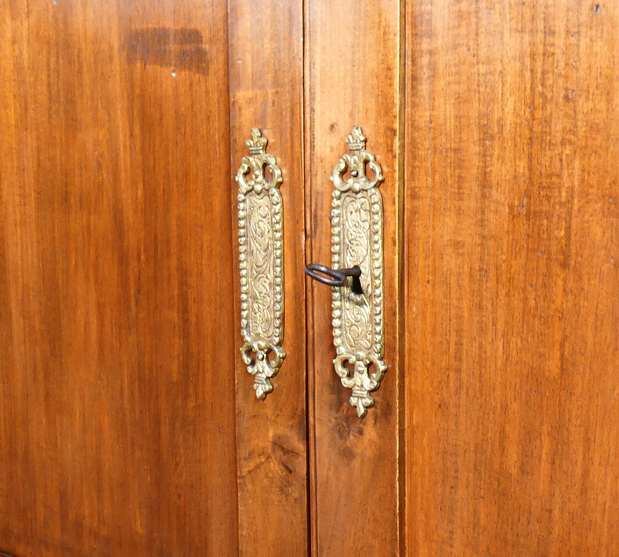 grande libreria credenza stile impero legno massello noce epoca 1800 armadio