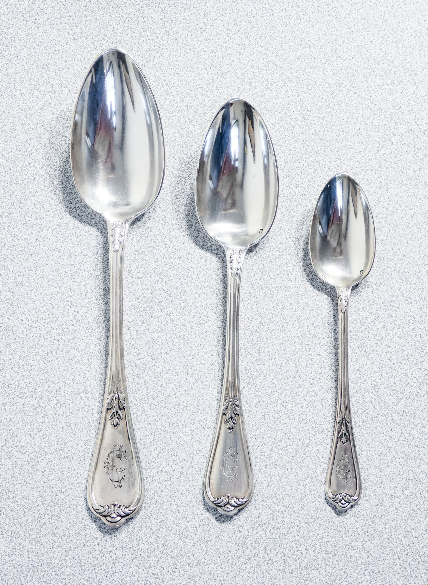 grande servizio posate henri soufflot 93 pz argento 800 epoca 1800 custodia