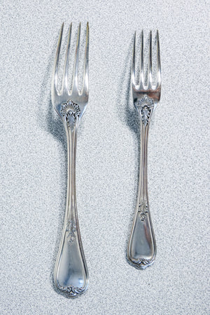 grande servizio posate henri soufflot 93 pz argento 800 epoca 1800 custodia