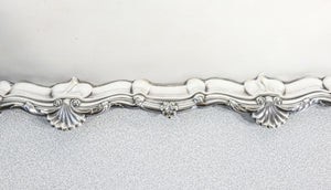 grande vassoio placcato argento silver plated sheffield marples co epoca 1900