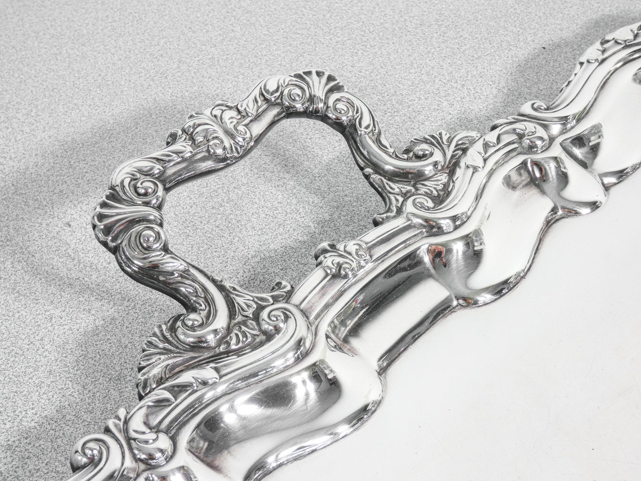 grande vassoio placcato argento silver plated sheffield marples co epoca 1900