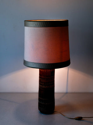 lampada abat jour design aldo londi per bitossi sahara ceramica 1950s