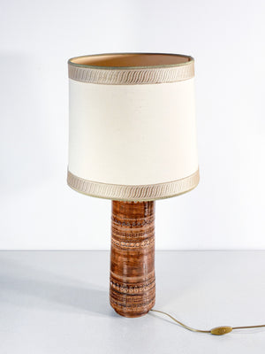 lampada abat jour design aldo londi per bitossi sahara ceramica 1950s