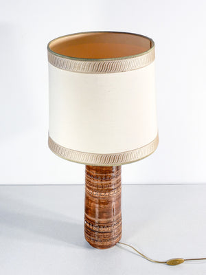 lampada abat jour design aldo londi per bitossi sahara ceramica 1950s