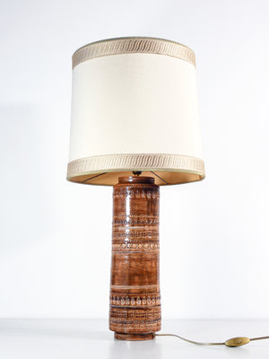 lampada abat jour design aldo londi per bitossi sahara ceramica 1950s