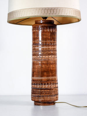 lampada abat jour design aldo londi per bitossi sahara ceramica 1950s