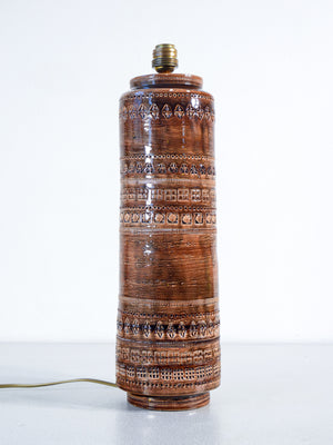 lampada abat jour design aldo londi per bitossi sahara ceramica 1950s