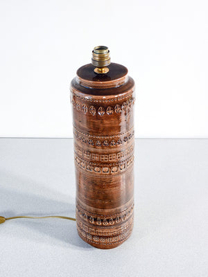 lampada abat jour design aldo londi per bitossi sahara ceramica 1950s