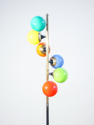 lampada design stilnovo alberello da terra piantana vetro vintage floor lamp