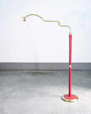 lampada terra design attr arredoluce angelo lelli piantana edge epoca 1940s
