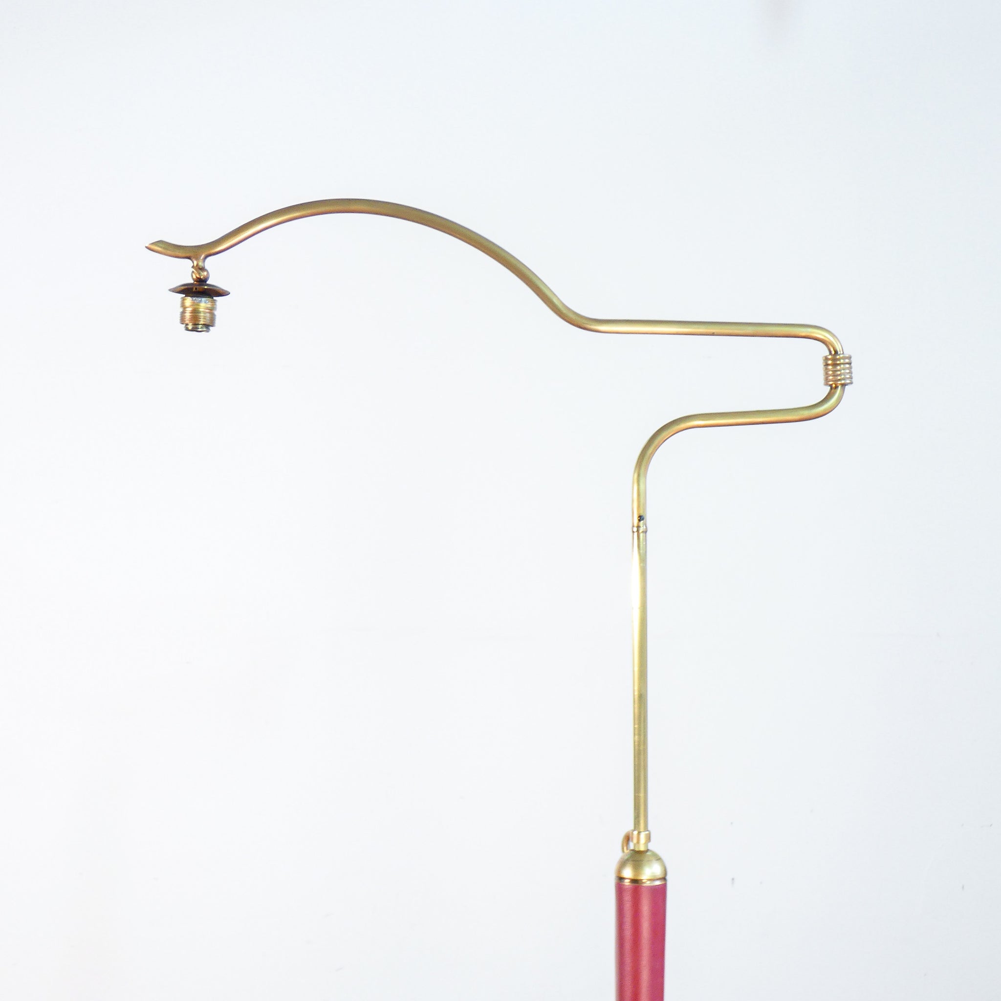 lampada terra design attr arredoluce angelo lelli piantana edge epoca 1940s