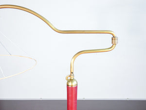 lampada terra design attr arredoluce angelo lelli piantana edge epoca 1940s