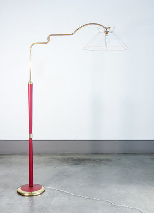 lampada terra design attr arredoluce angelo lelli piantana edge epoca 1940s