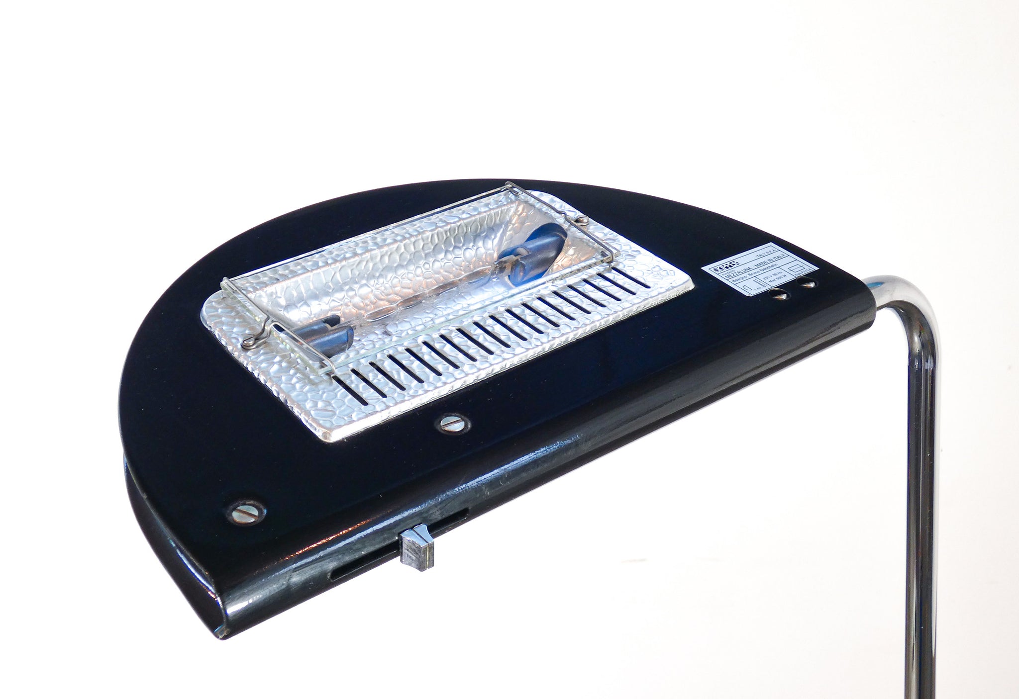 lampada terra mezzaluna design bruno gecchelin per skipper piantana dimmer