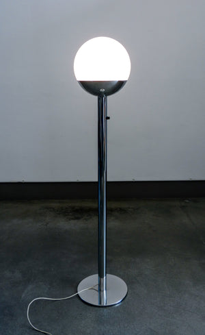lampada terra p428 design pia guidetti crippa per lumi piantana 1970s cromato