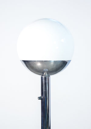 lampada terra p428 design pia guidetti crippa per lumi piantana 1970s cromato