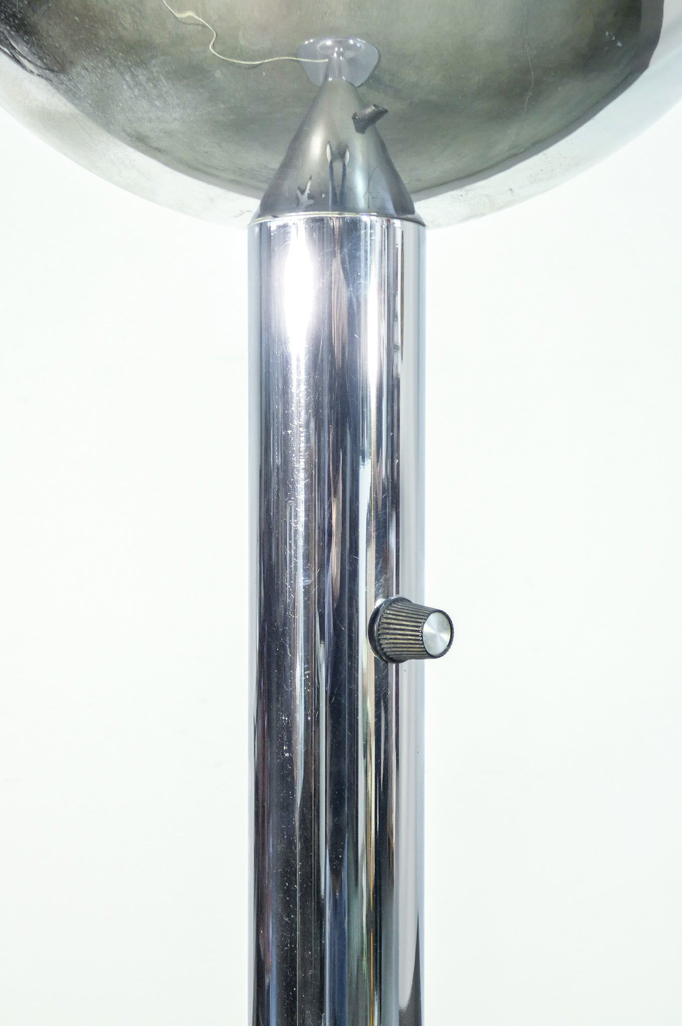 lampada terra p428 design pia guidetti crippa per lumi piantana 1970s cromato