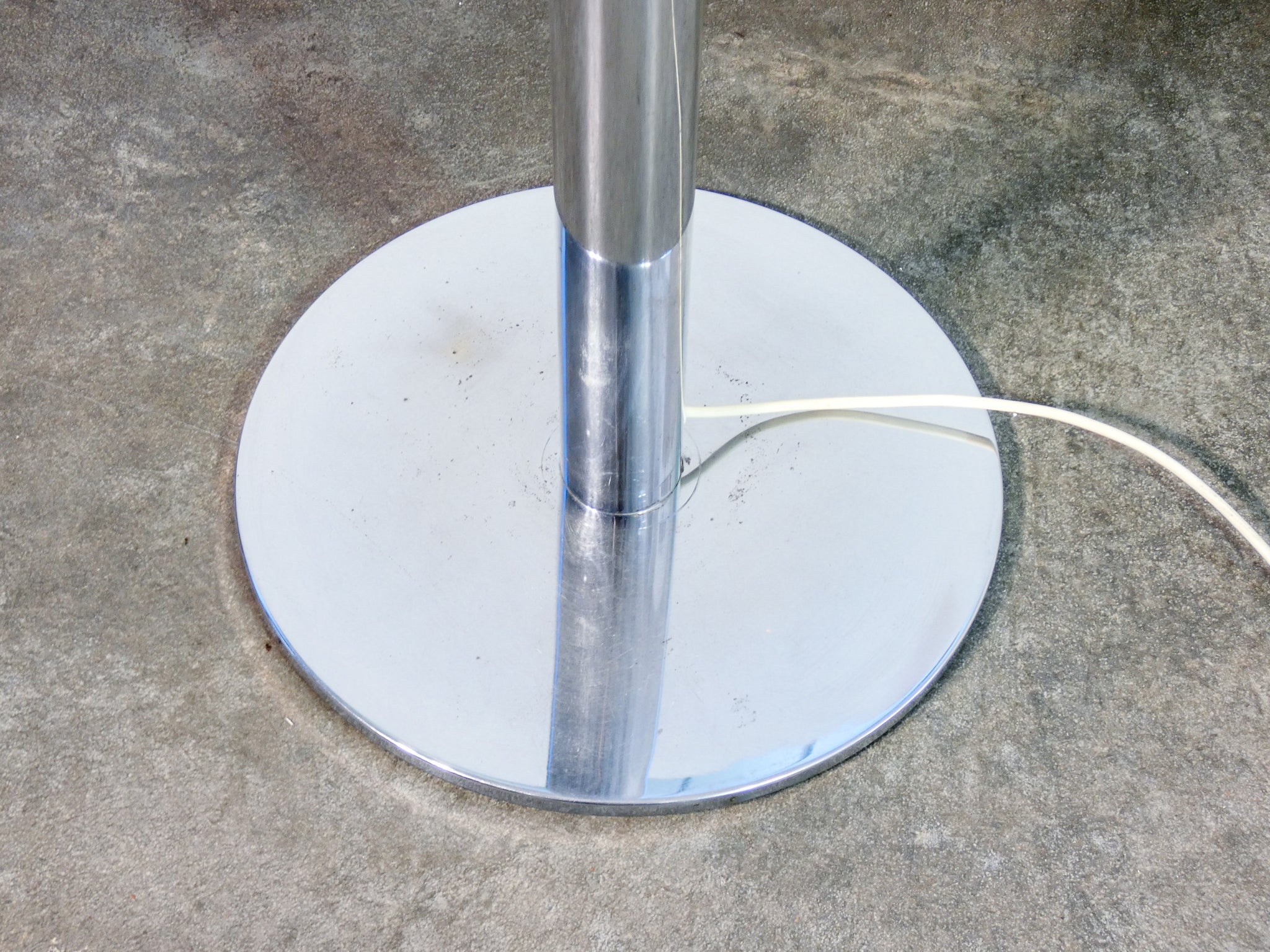 lampada terra p428 design pia guidetti crippa per lumi piantana 1970s cromato