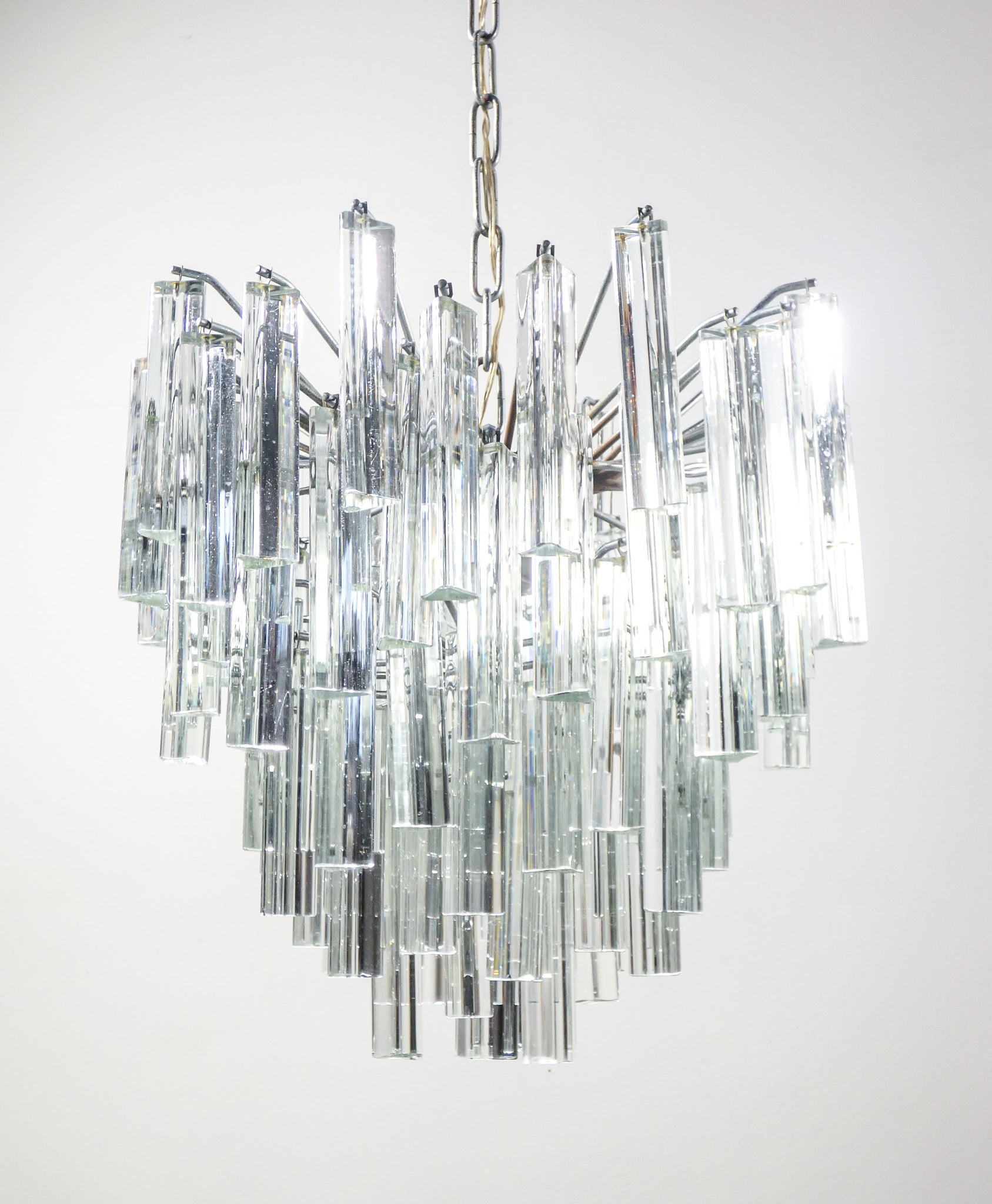 lampadario trilobo design paolo venini 1970s vetro murano trilobi chandelier