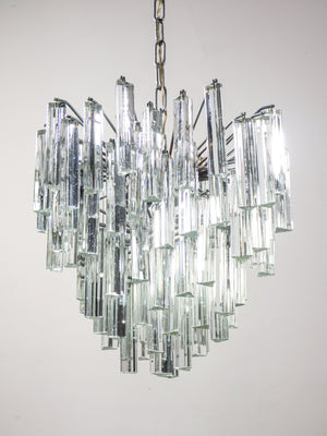 lampadario trilobo design paolo venini 1970s vetro murano trilobi chandelier