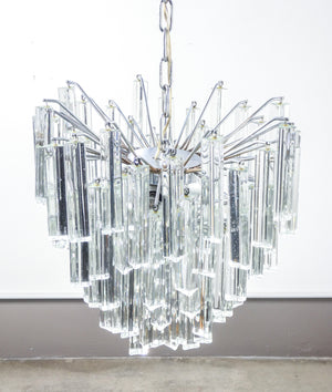 lampadario trilobo design paolo venini 1970s vetro murano trilobi chandelier