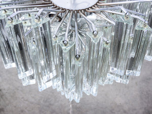 lampadario trilobo design paolo venini 1970s vetro murano trilobi chandelier