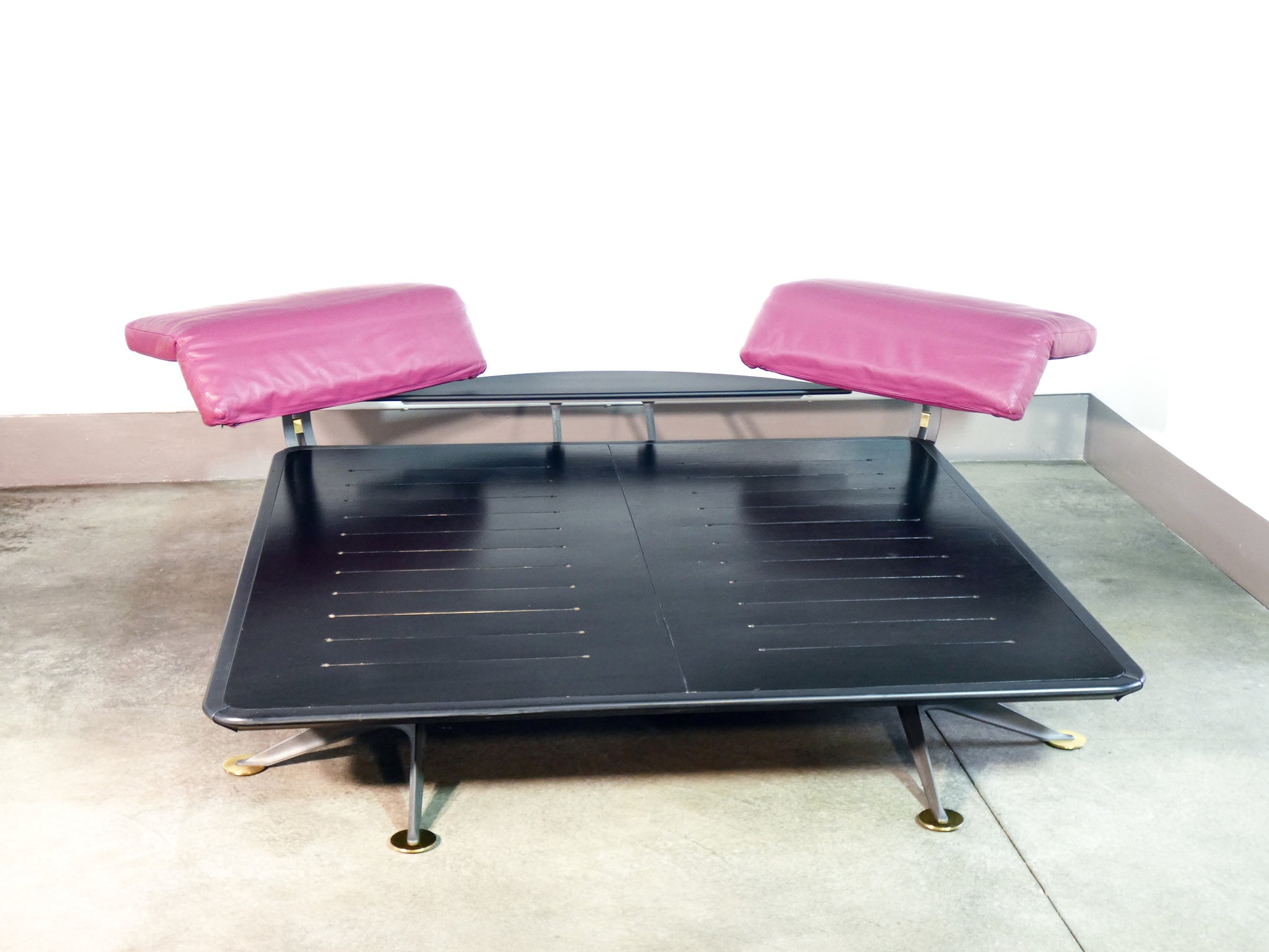 letto adia design paolo piva per beb italia 1980s matrimoniale regolabile