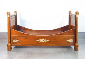 letto impero legno noce massello originale epoca 1800 divano sofa antico