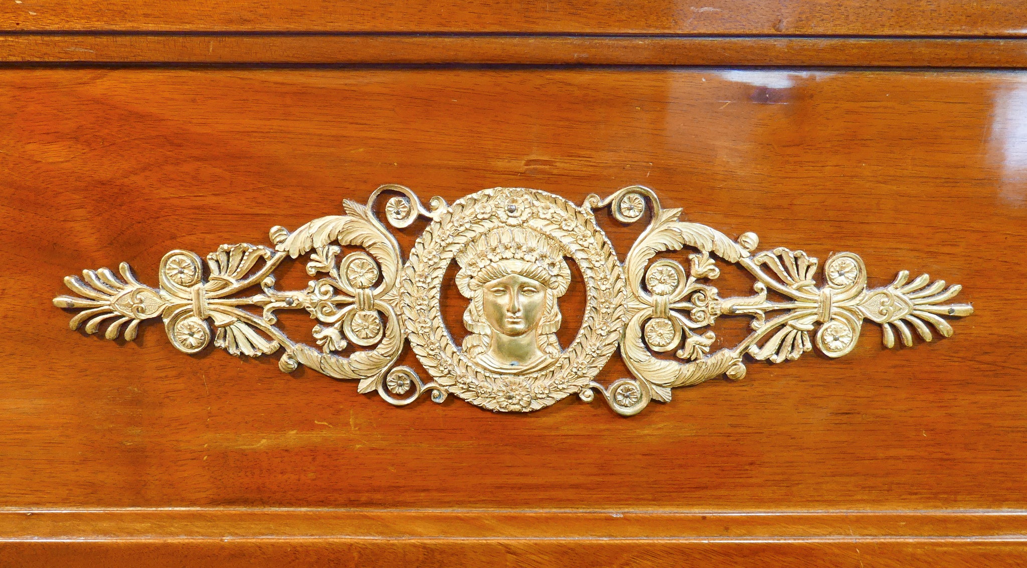 letto impero legno noce massello originale epoca 1800 divano sofa antico