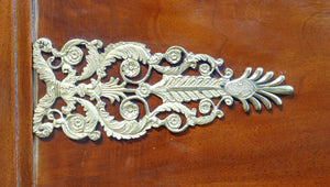 letto impero legno noce massello originale epoca 1800 divano sofa antico