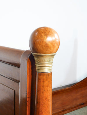 letto impero legno noce massello originale epoca 1800 divano sofa antico