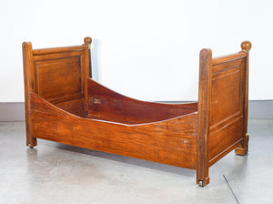 letto impero legno noce massello originale epoca 1800 divano sofa antico