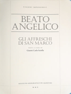 libro affreschi di san marco beato angelico dipinti de agostini numerata