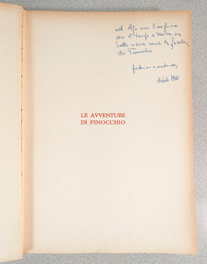 libro avventure pinocchio carlo collodi illustrato fiorenzo faorzi salani 1954