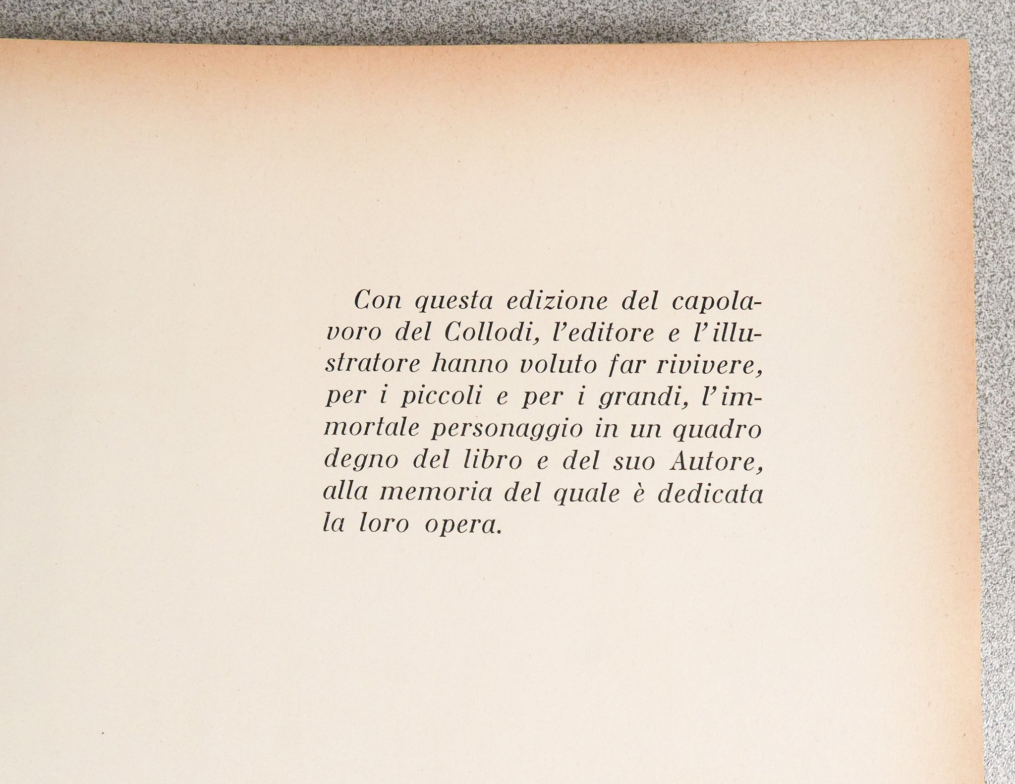 libro avventure pinocchio carlo collodi illustrato fiorenzo faorzi salani 1954
