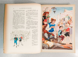 libro avventure pinocchio carlo collodi illustrato fiorenzo faorzi salani 1954