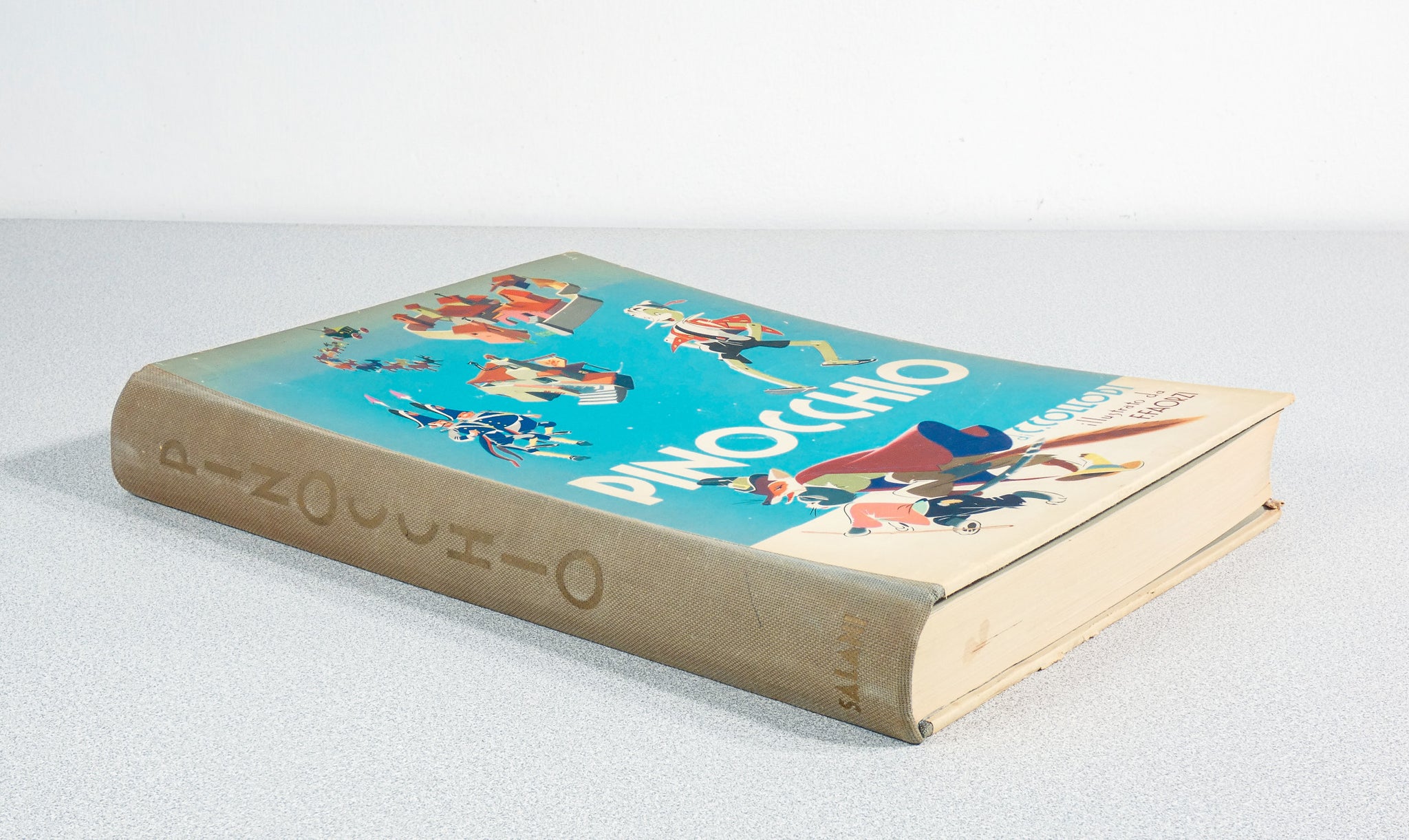 libro avventure pinocchio carlo collodi illustrato fiorenzo faorzi salani 1954