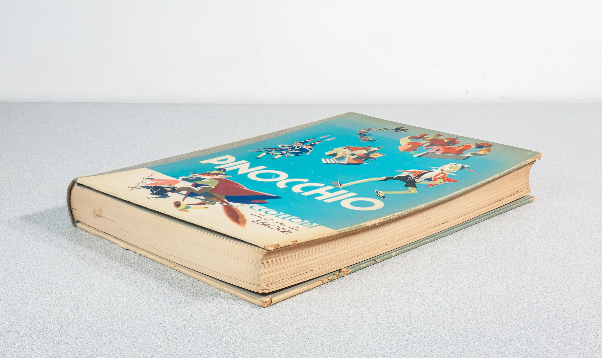libro avventure pinocchio carlo collodi illustrato fiorenzo faorzi salani 1954