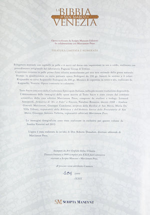 libro bibbia san marco antico testamento scripta maneant collezione mosaico