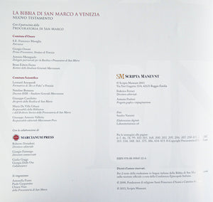 libro bibbia san marco nuovo testamento scripta maneant collezione mosaico