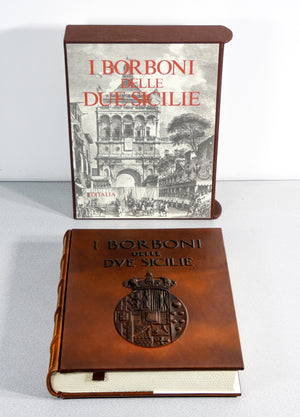 libro collezione borboni due sicilie editalia 1992 cuoio sbalzato ed limitata