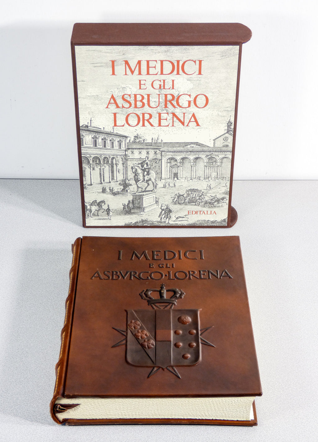 libro collezione medici asburgo lorena editalia 1991 cuoio sbalzato ed limitata
