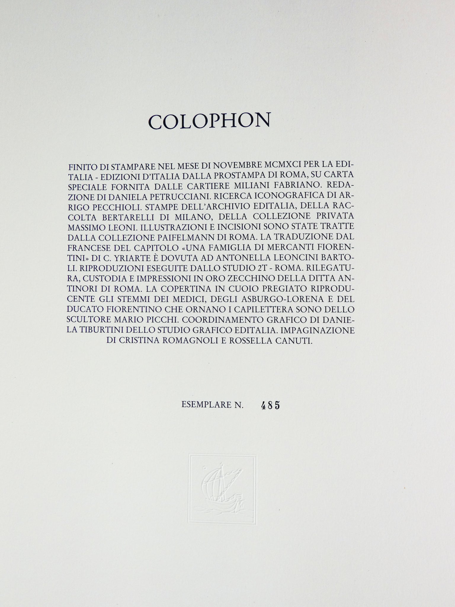 libro collezione medici asburgo lorena editalia 1991 cuoio sbalzato ed limitata