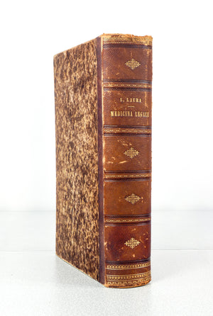 libro epoca trattato medicina legale secondo laura 1874 medico dottore volume