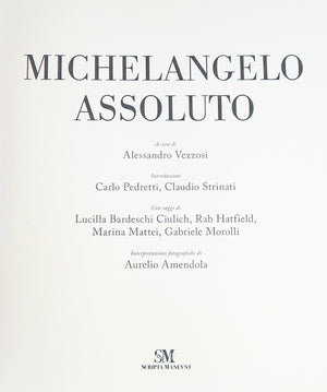 libro michelangelo assoluto scripta maneant collezione rinascimento sublime